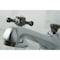 Kingston Brass NS4463BX 8" Widespread Bathroom Faucet, Chrome/Black Stainless Steel NS4463BX - alternate 5